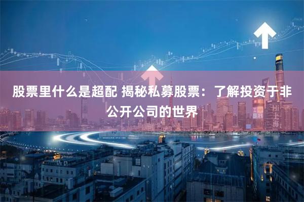 股票里什么是超配 揭秘私募股票：了解投资于非公开公司的世界